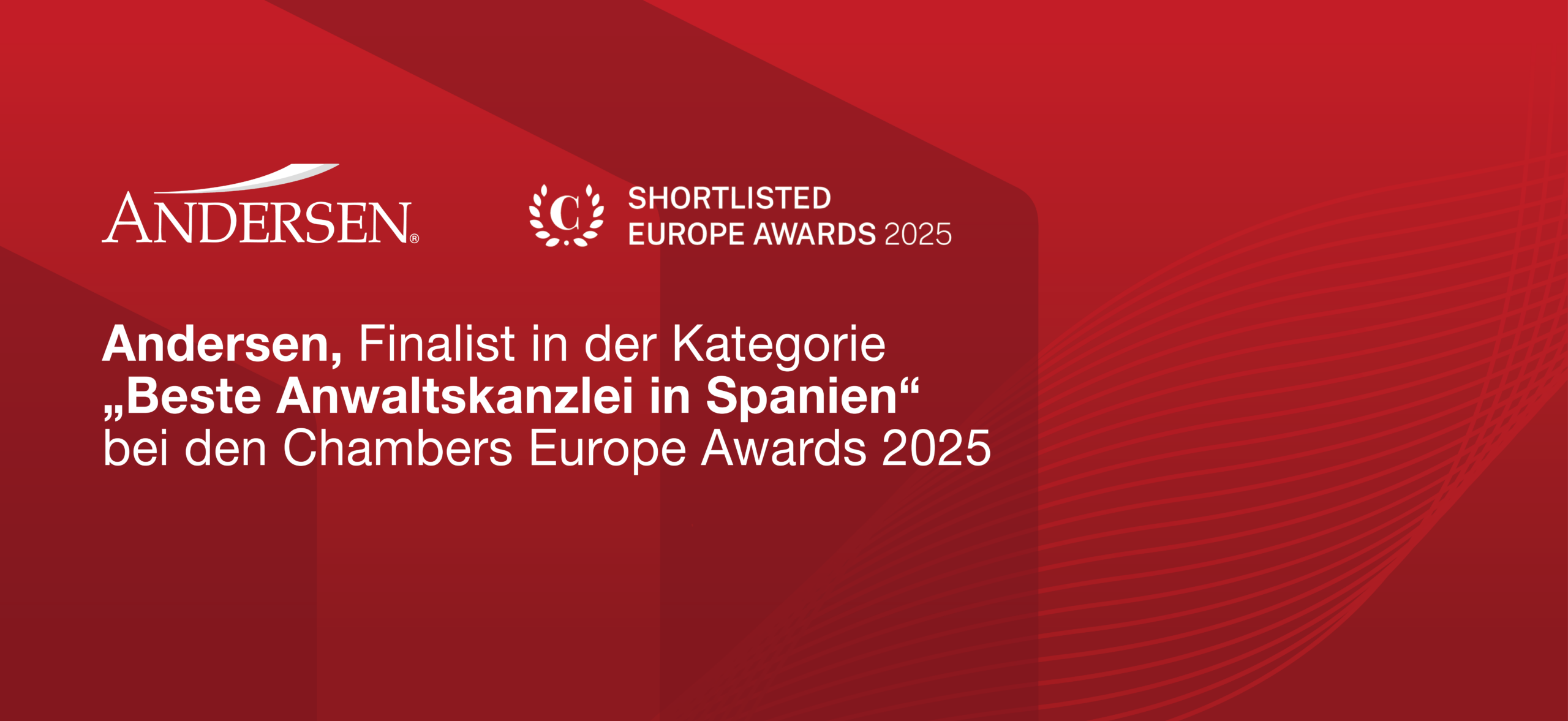 Andersen, Finalist bei den Chambers Europe Awards 2025