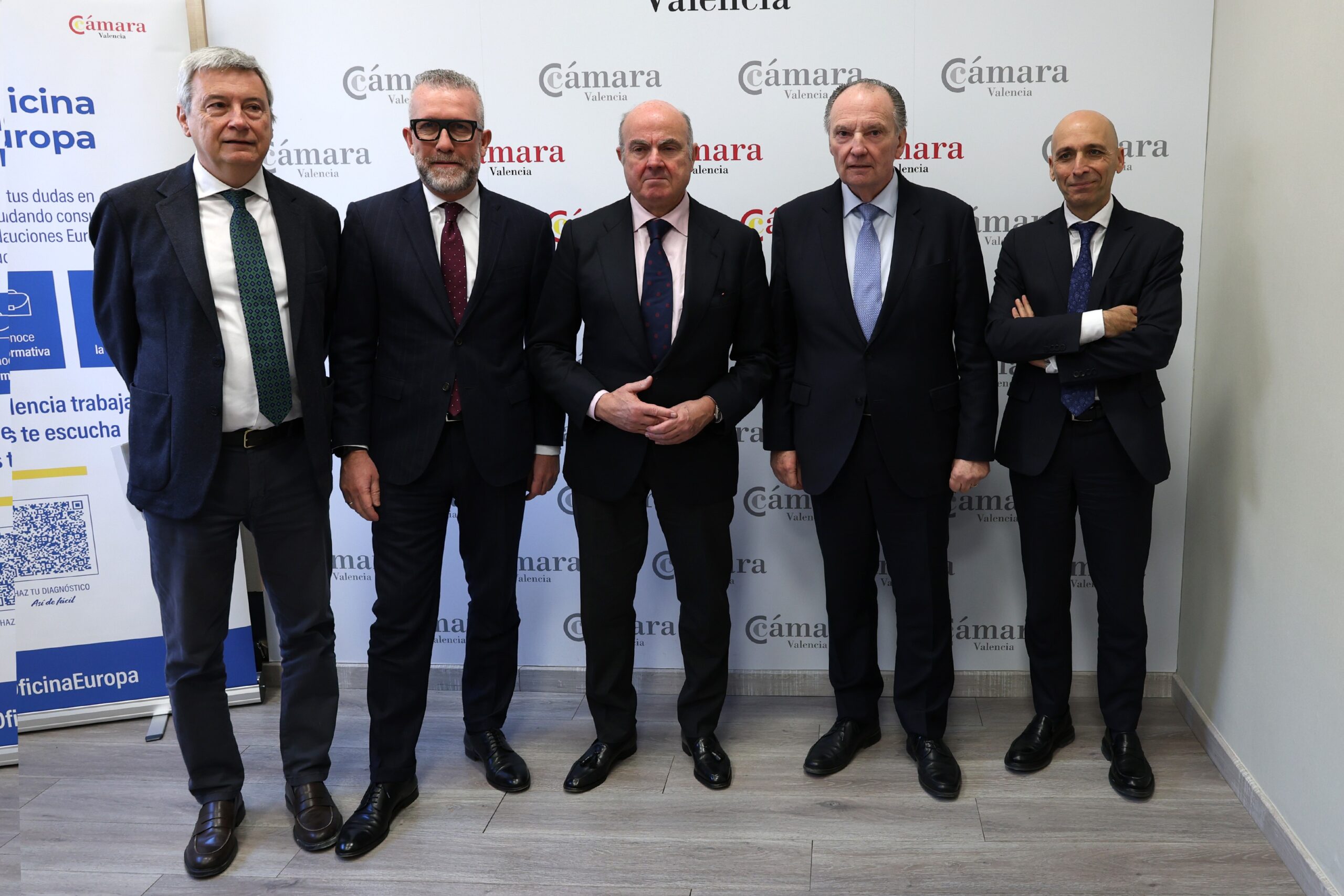 Luis de Guindos, Vicepresidente del Banco Central Europeo, analiza la situación de la economía europea en una jornada organizada por Andersen y Cámara de Comercio de Valencia